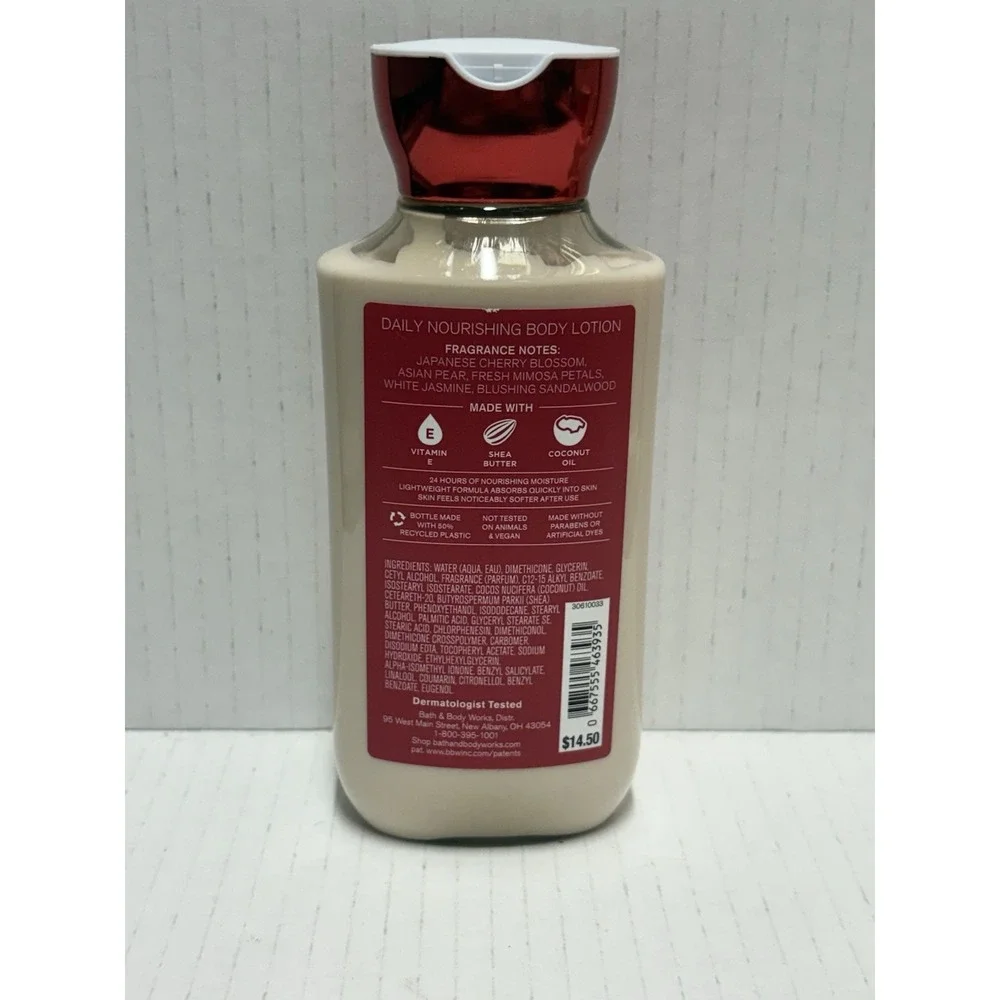 Bath & Body Works Japanese Cherry Blossom Daily Nourishing Body Lotion 8 oz. NEW